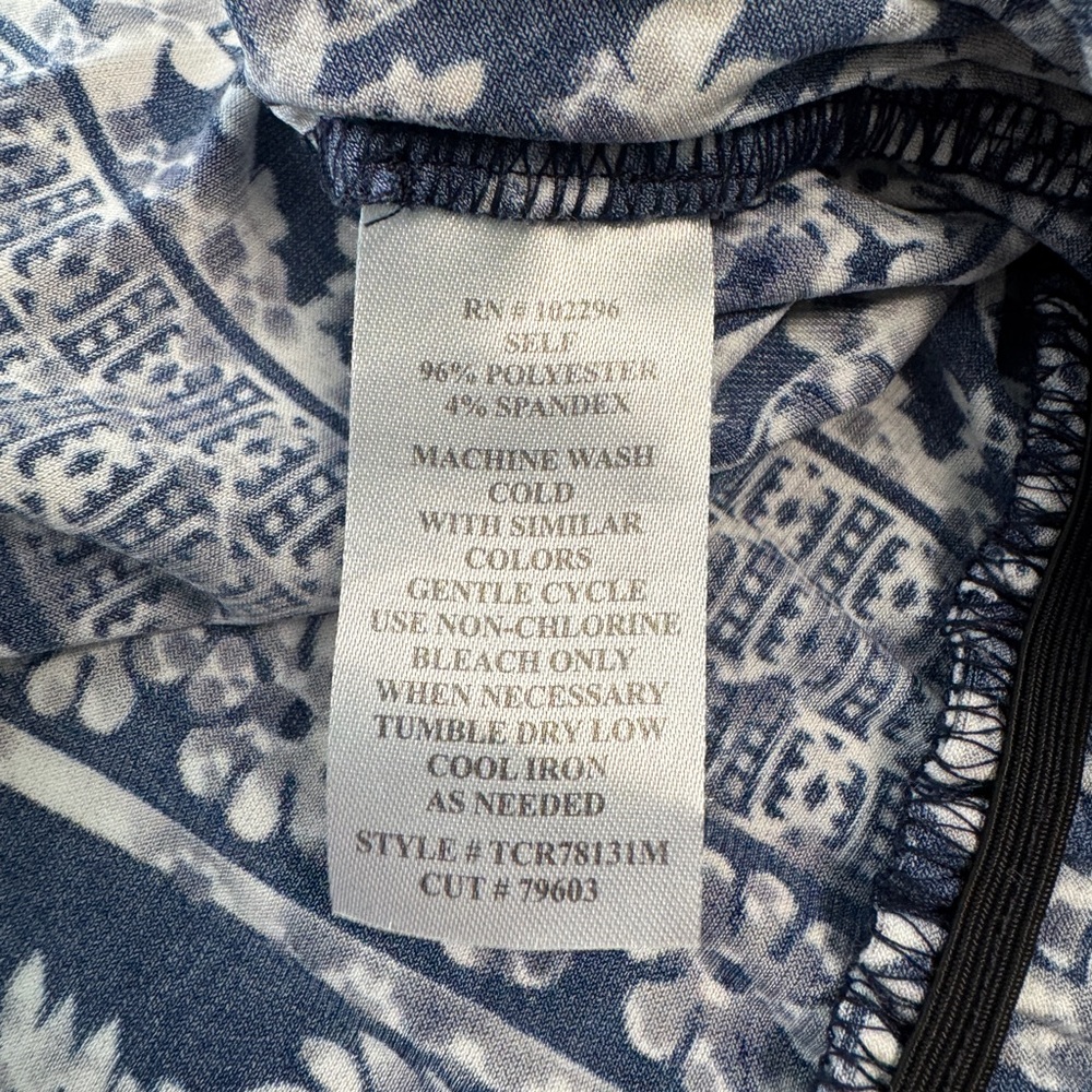 Connected Apparel Navy Maize Patterned Jumpsuit S… - image 8